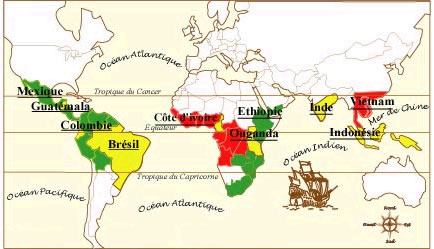 carte pays exportateurs